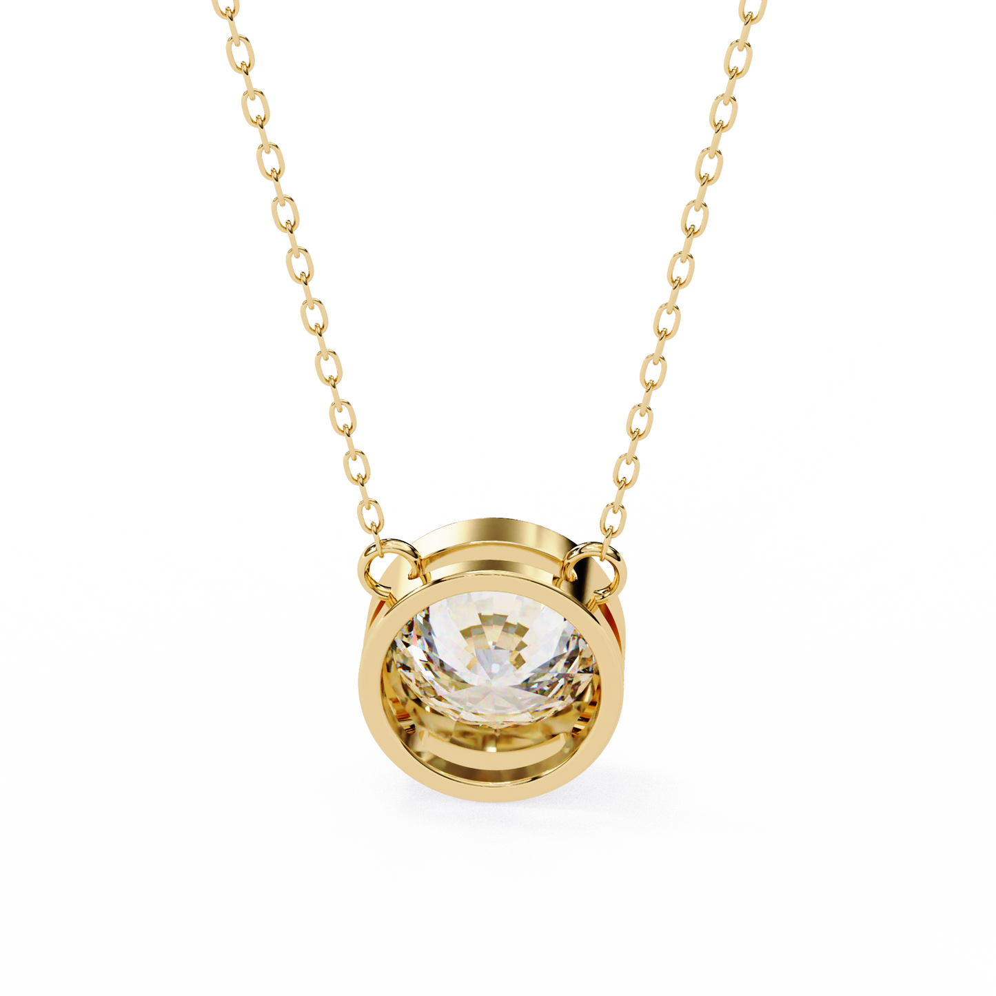 Solara Round Solitaire Pendant