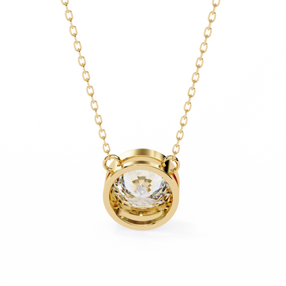 Solara Round Solitaire Pendant