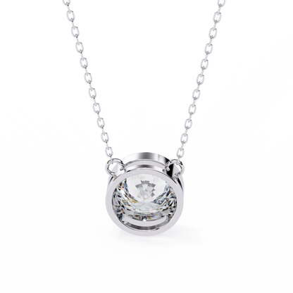 Solara Round Solitaire Pendant