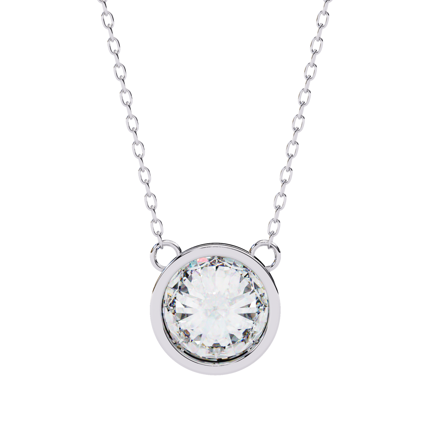 Solara Round Solitaire Pendant