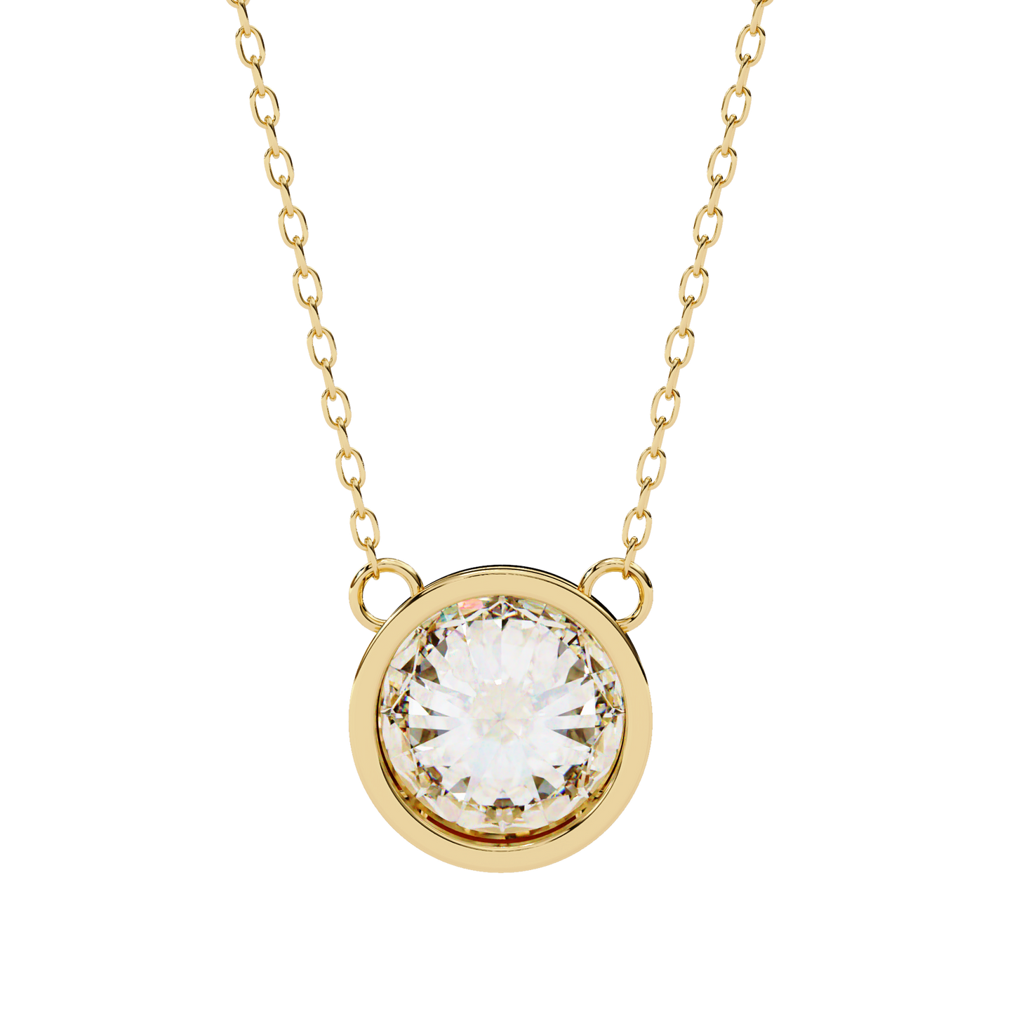 Solara Round Solitaire Pendant
