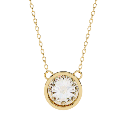 Solara Round Solitaire Pendant