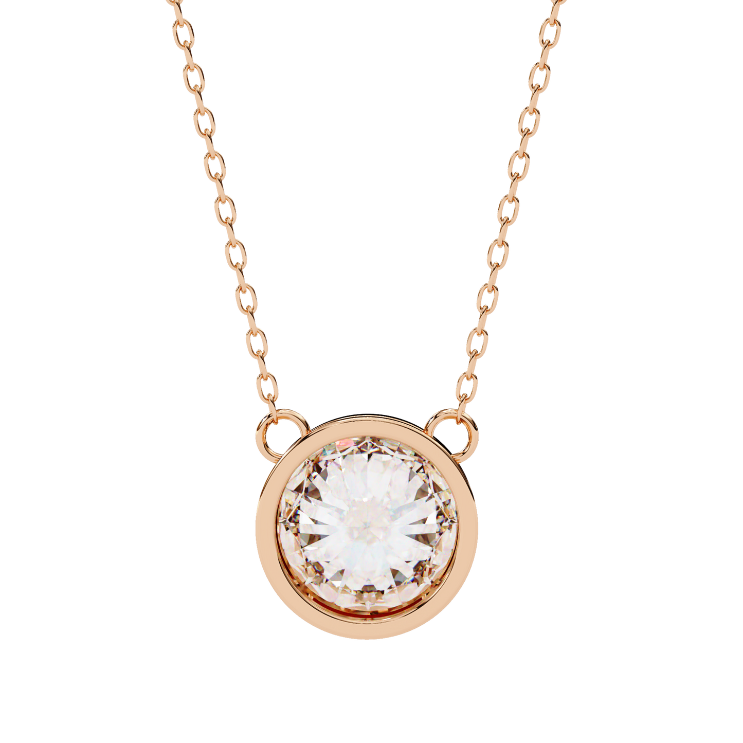 Solara Round Solitaire Pendant