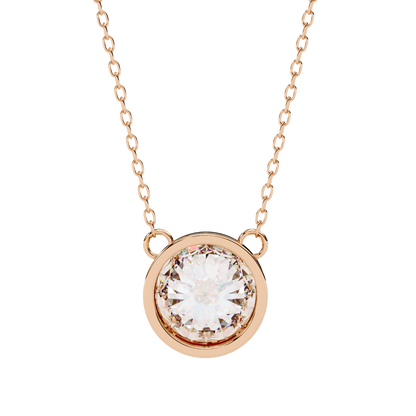 Solara Round Solitaire Pendant