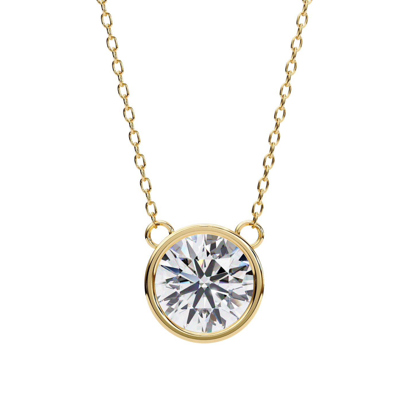 Solara Round Solitaire Pendant