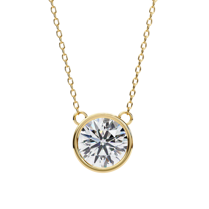 Solara Round Solitaire Pendant
