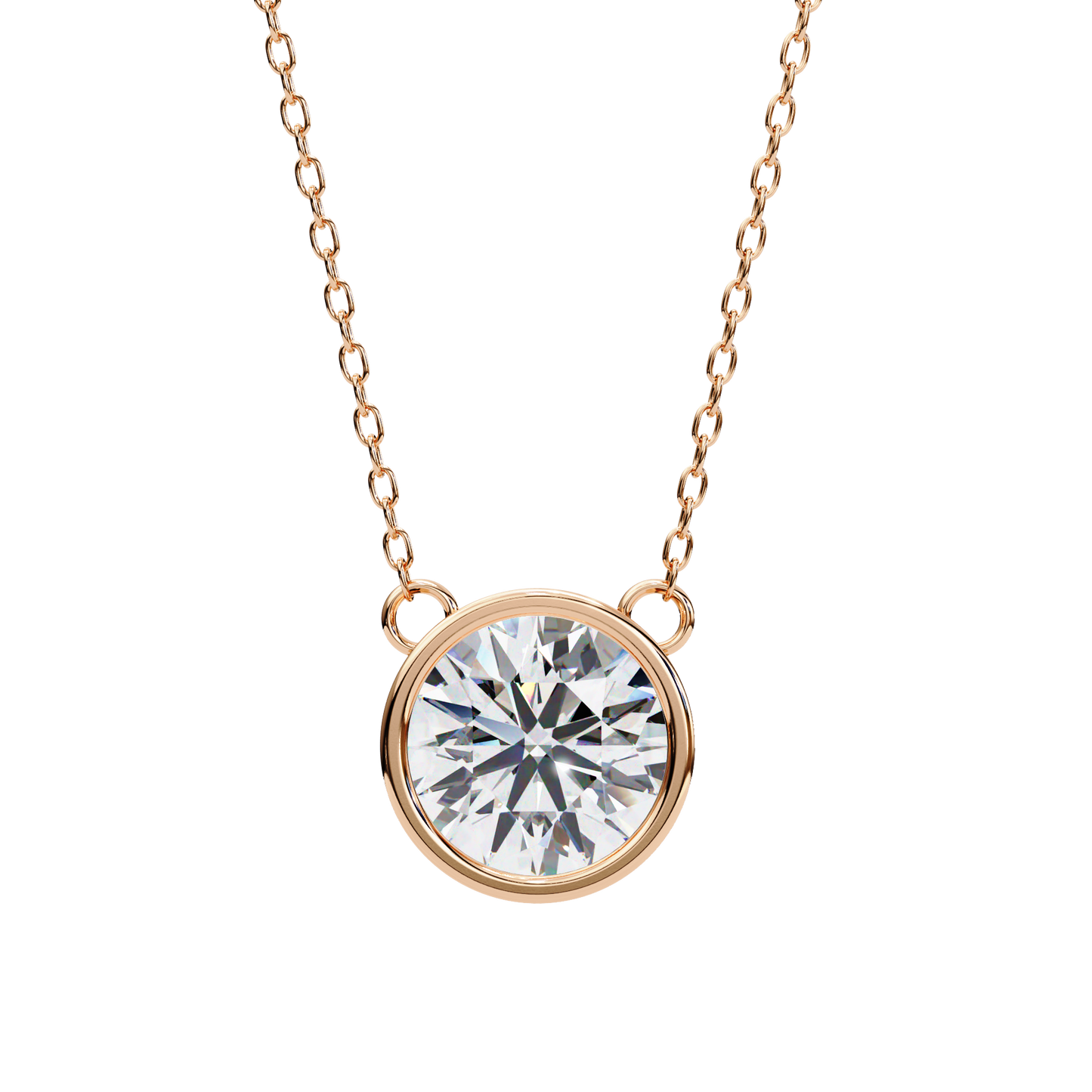 Solara Round Solitaire Pendant