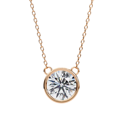 Solara Round Solitaire Pendant