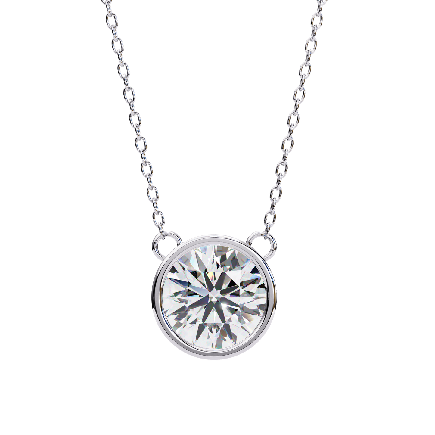 Solara Round Solitaire Pendant