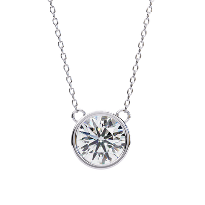 Solara Round Solitaire Pendant