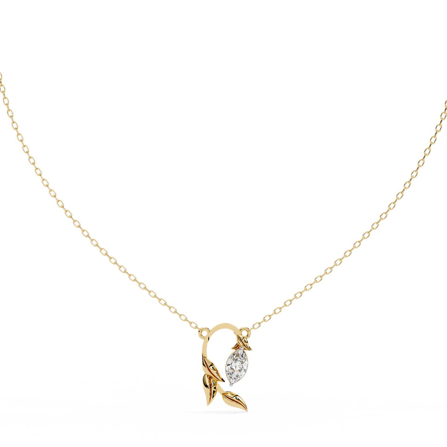 Liora Leaf Drop Pendant