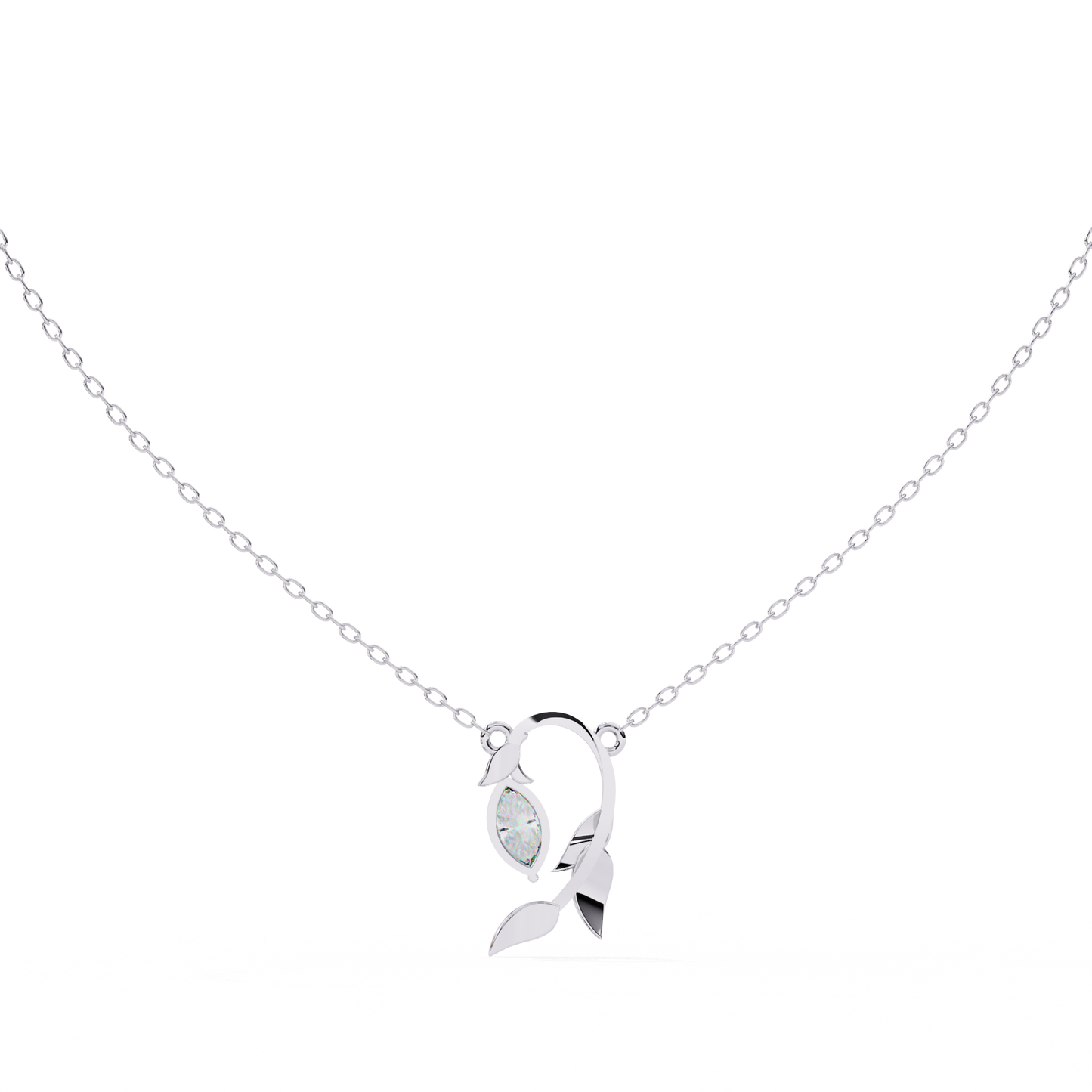 Liora Leaf Drop Pendant