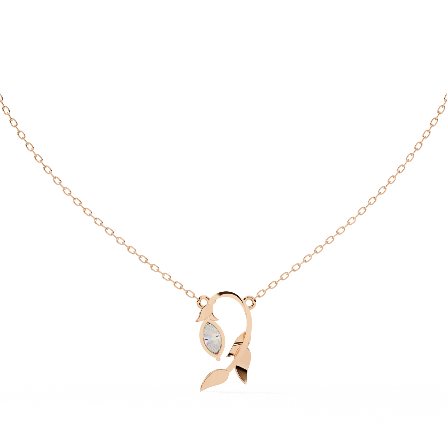 Liora Leaf Drop Pendant