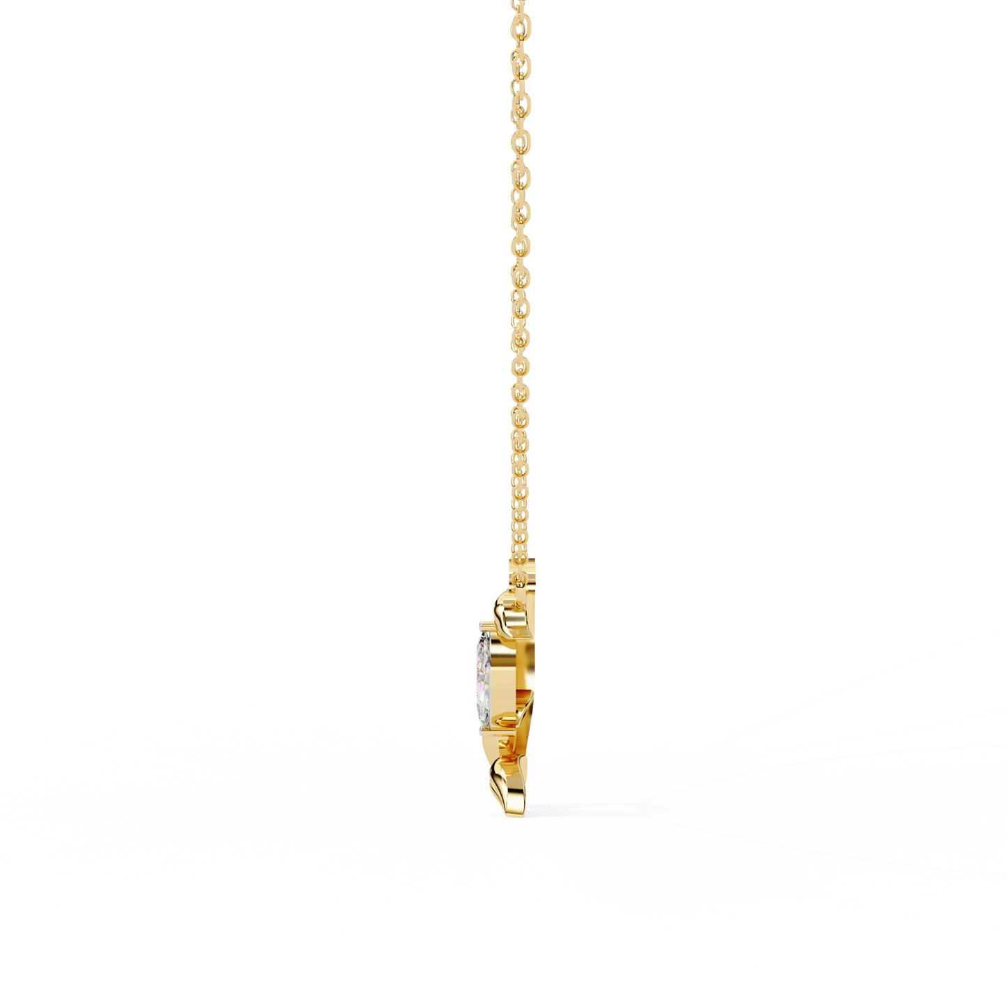 Liora Leaf Drop Pendant