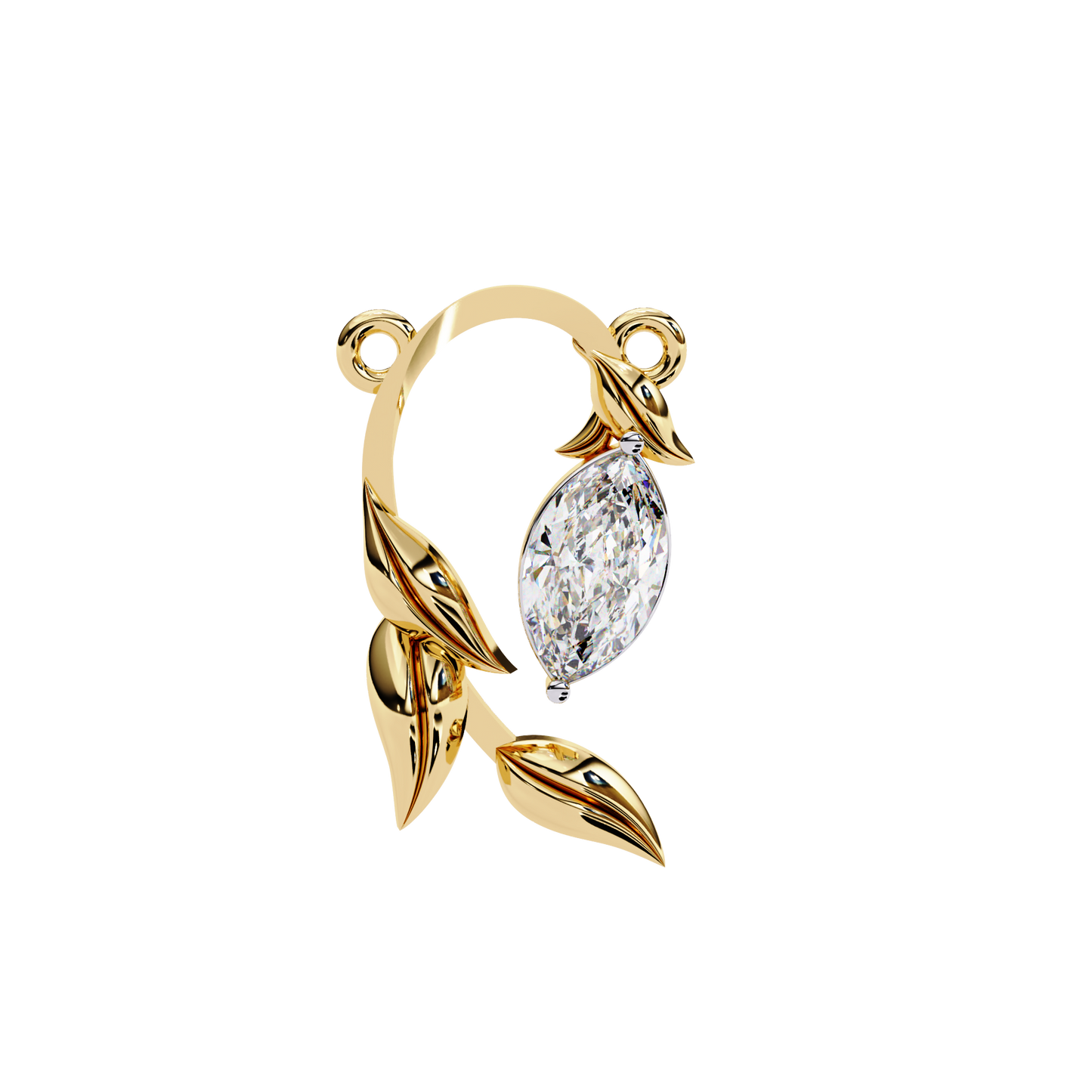 Liora Leaf Drop Pendant