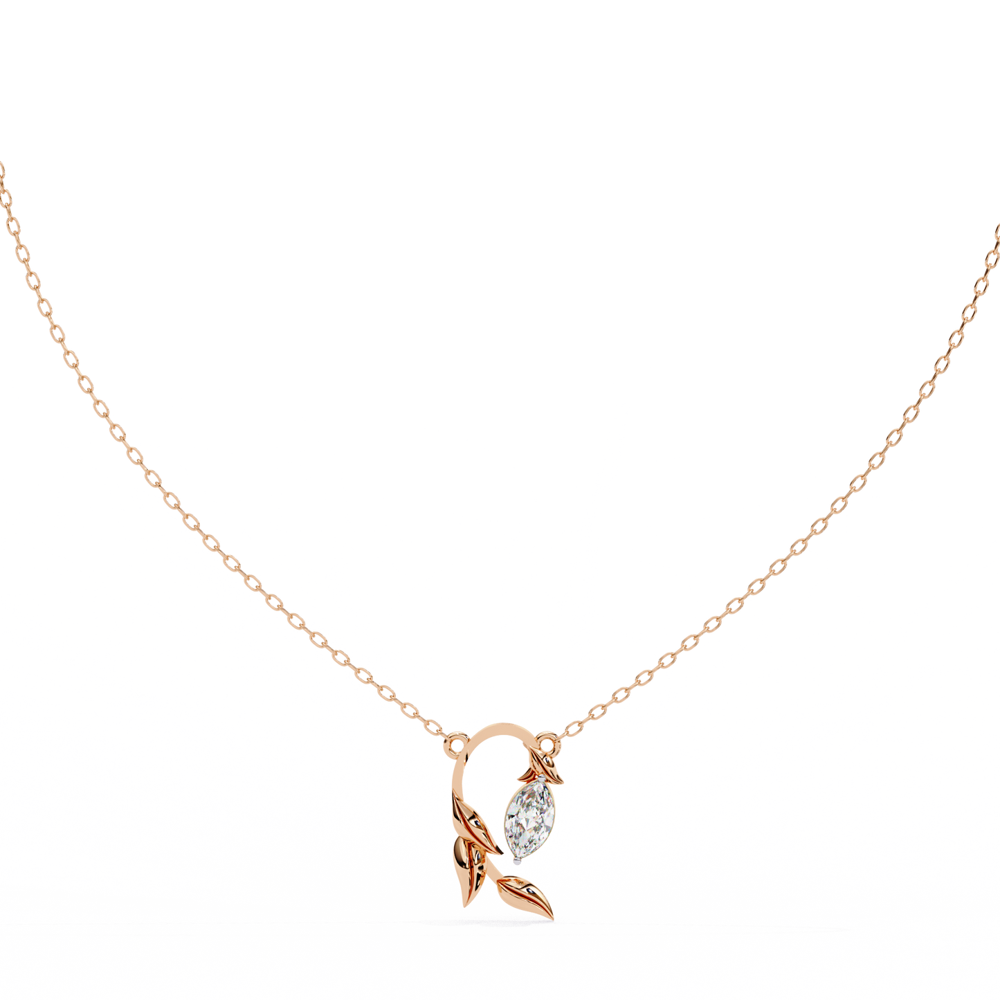 Liora Leaf Drop Pendant