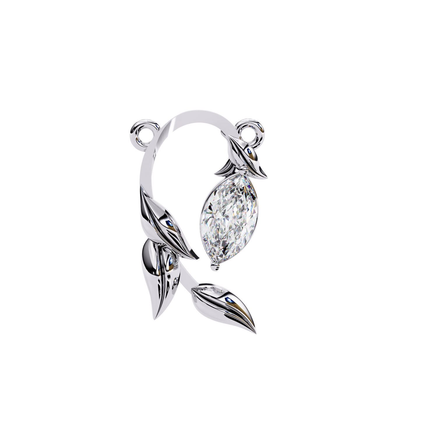 Liora Leaf Drop Pendant