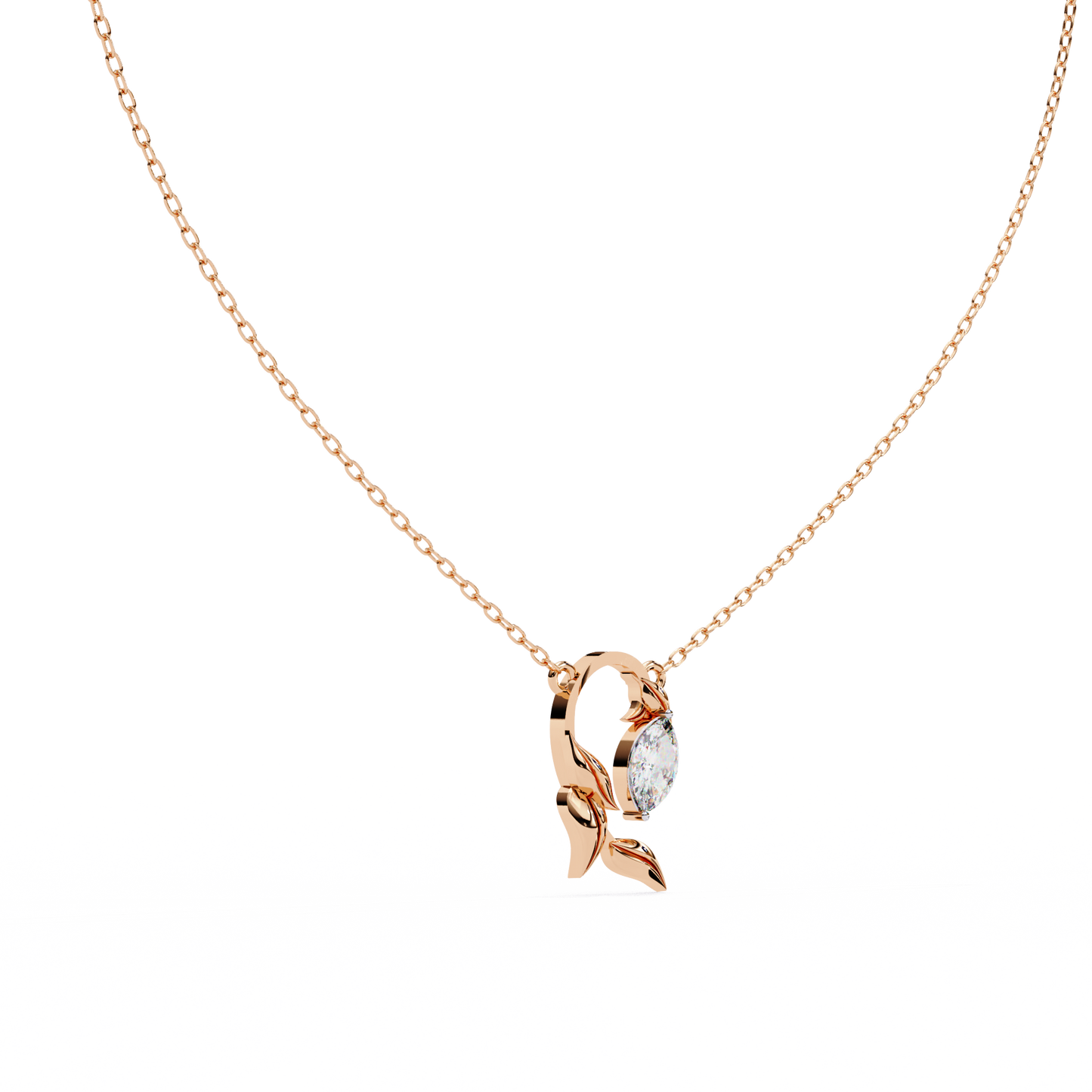 Liora Leaf Drop Pendant