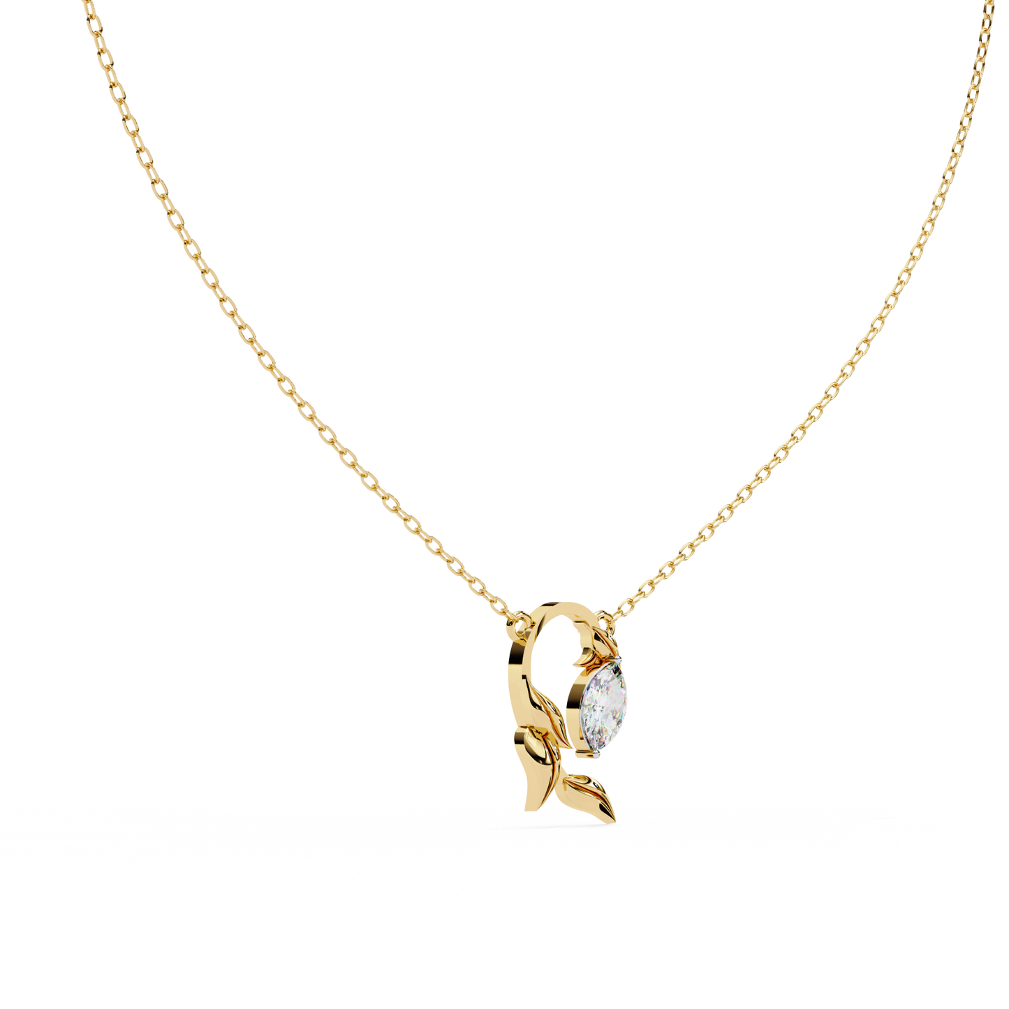 Liora Leaf Drop Pendant