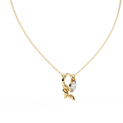 Liora Leaf Drop Pendant