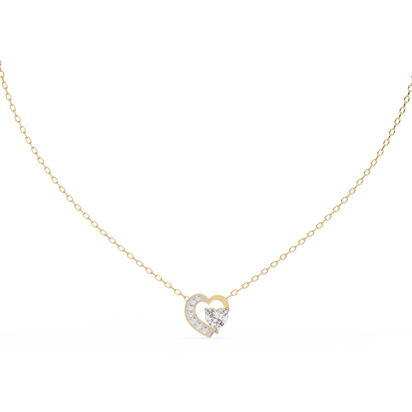 Amora Heart Halo Pendant