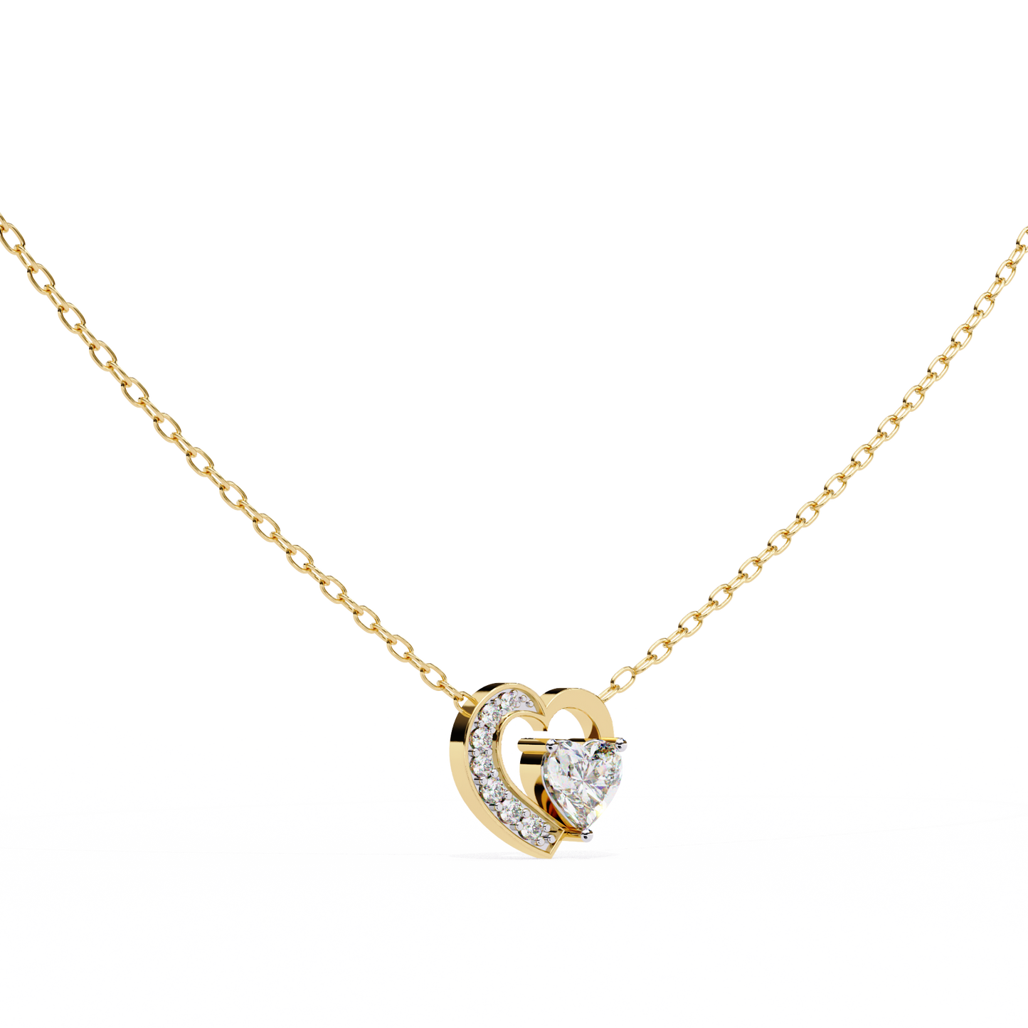 Amora Heart Halo Pendant