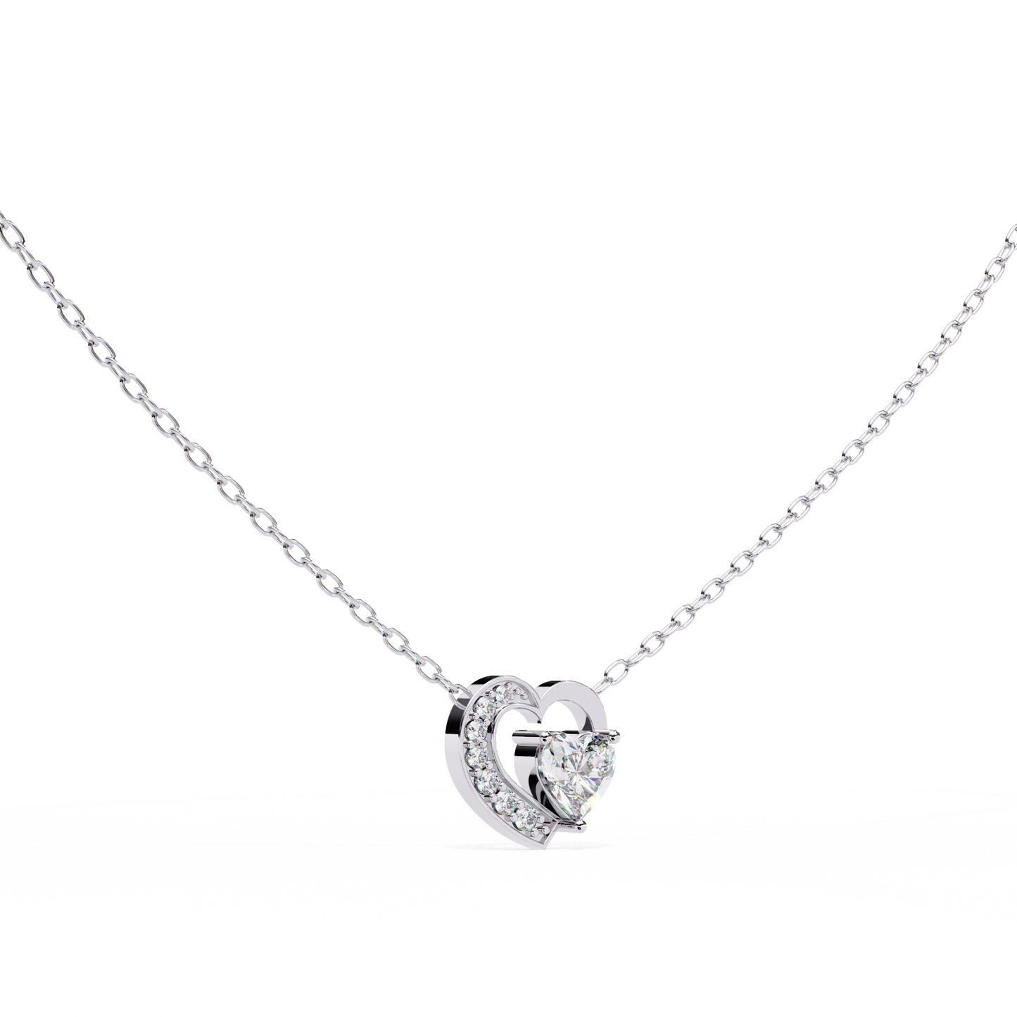 Amora Heart Halo Pendant