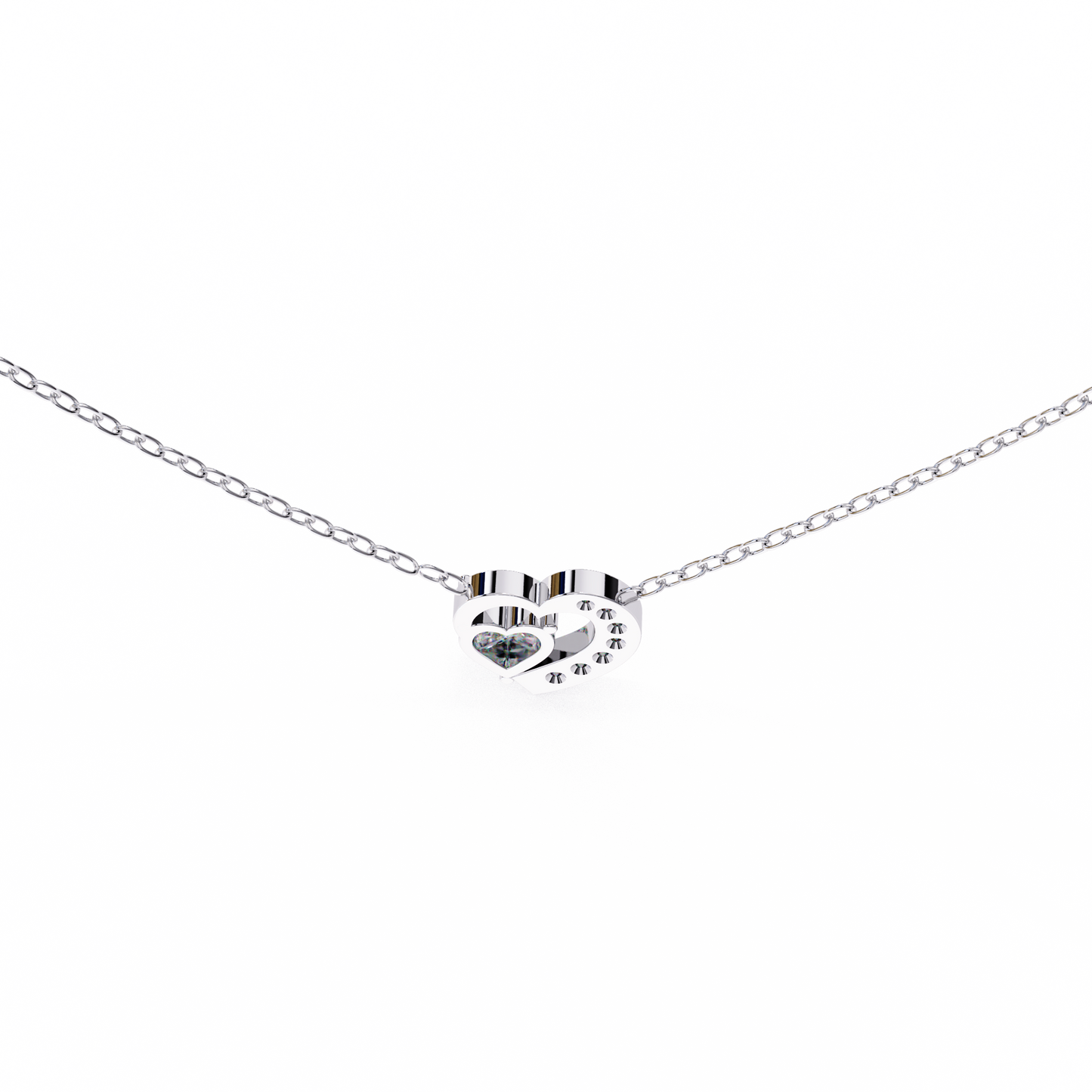 Amora Heart Halo Pendant