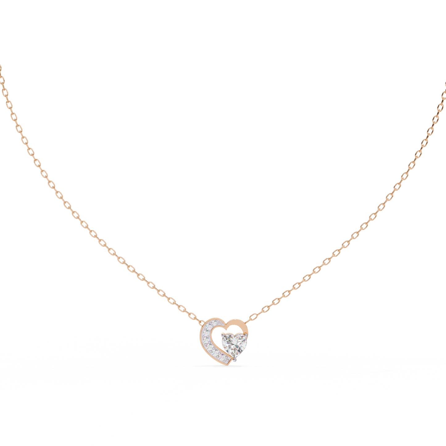 Amora Heart Halo Pendant