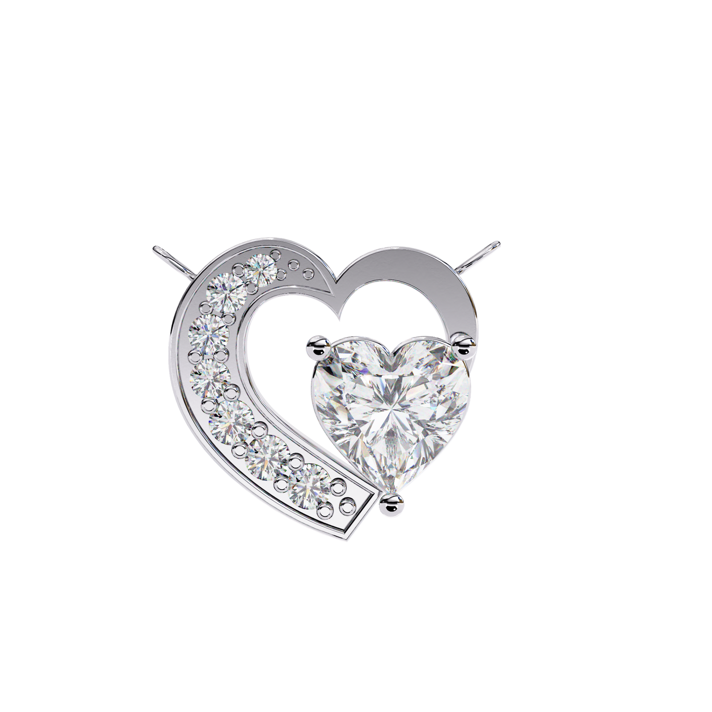 Amora Heart Halo Pendant