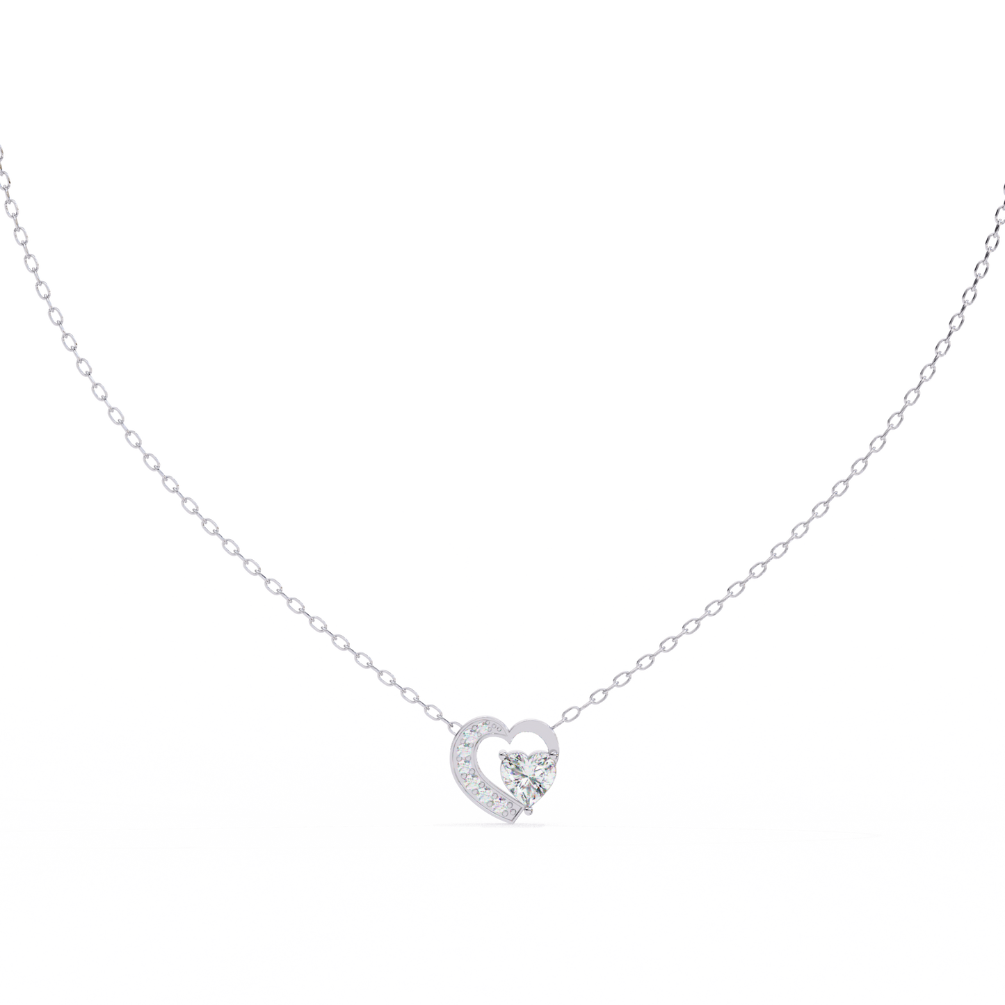 Amora Heart Halo Pendant