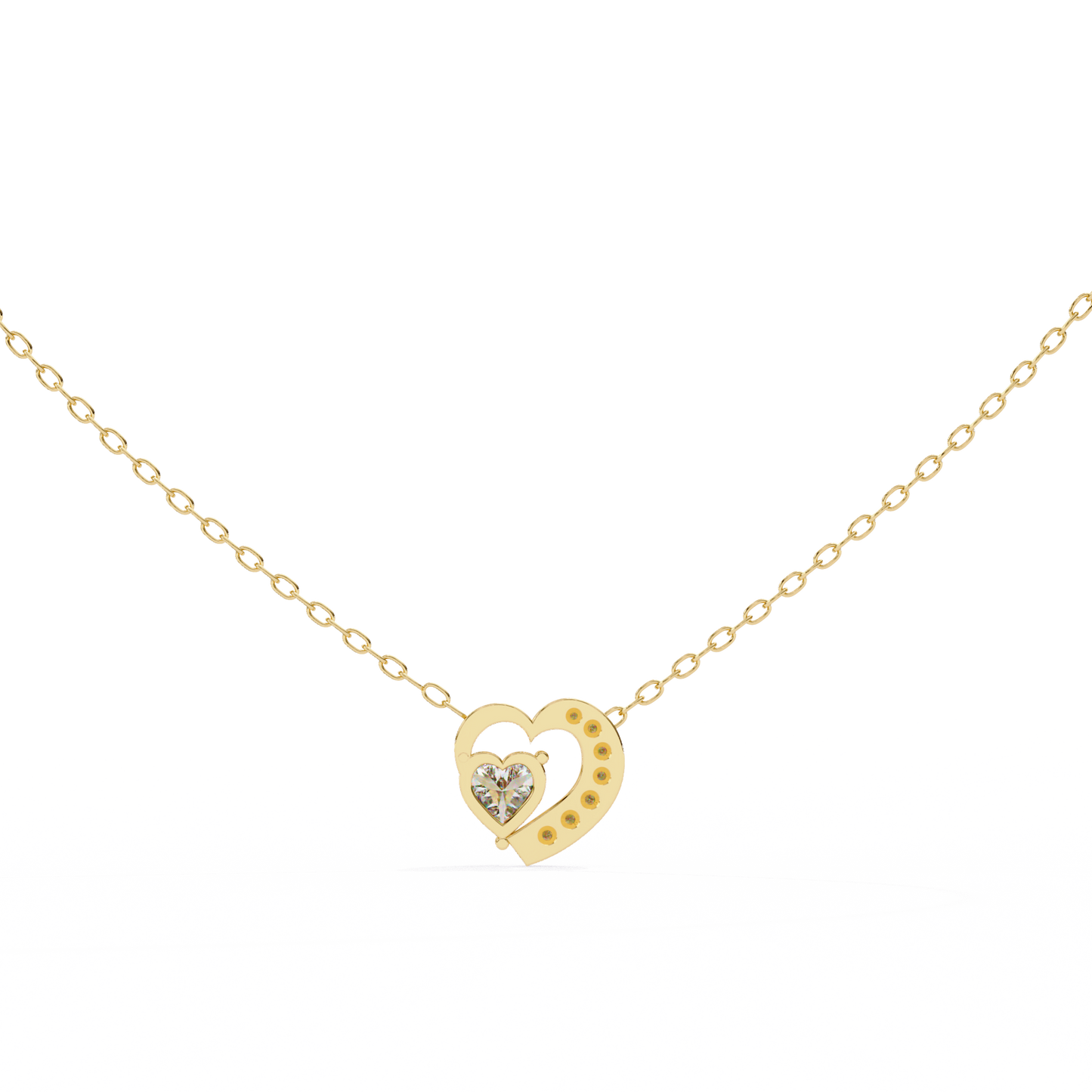 Amora Heart Halo Pendant