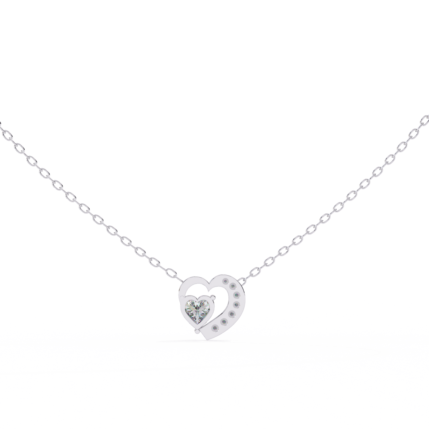 Amora Heart Halo Pendant