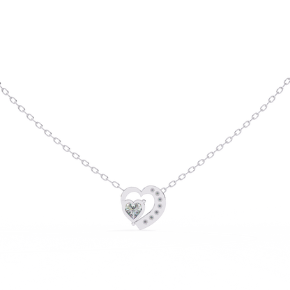 Amora Heart Halo Pendant