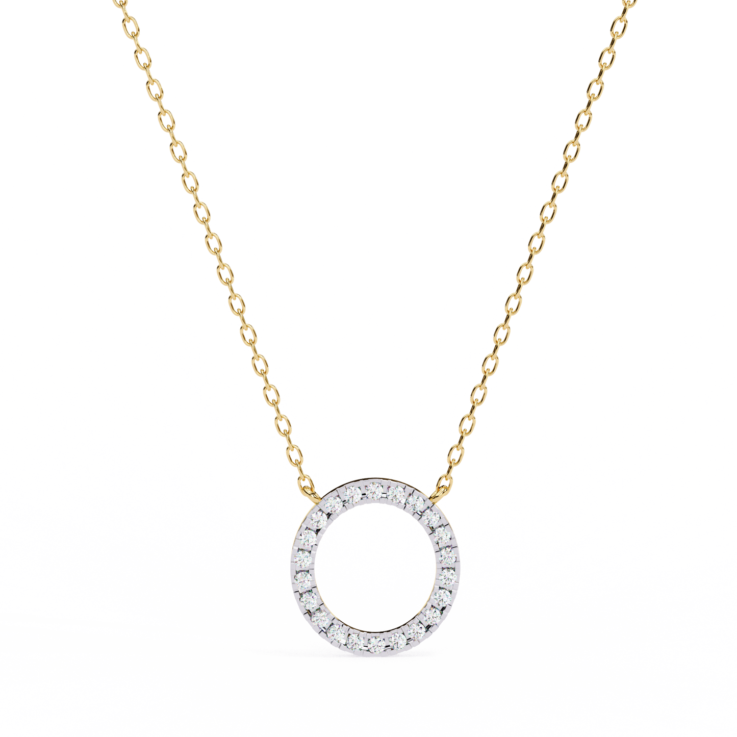 Aureon Circle Halo Pendant