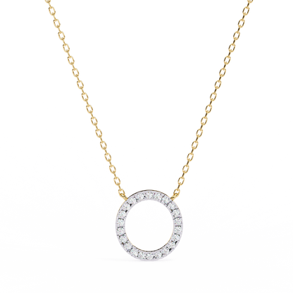 Aureon Circle Halo Pendant