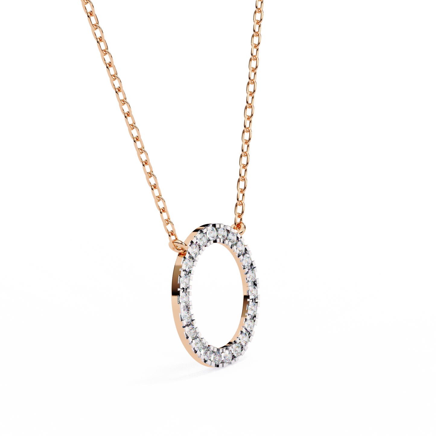 Aureon Circle Halo Pendant