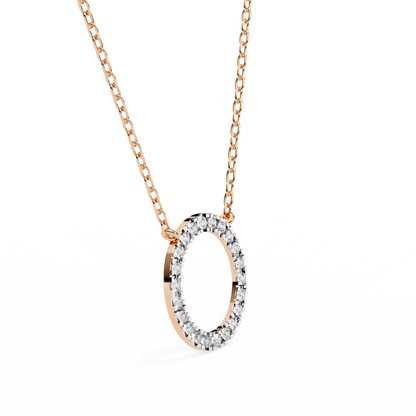 Aureon Circle Halo Pendant