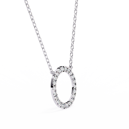 Aureon Circle Halo Pendant