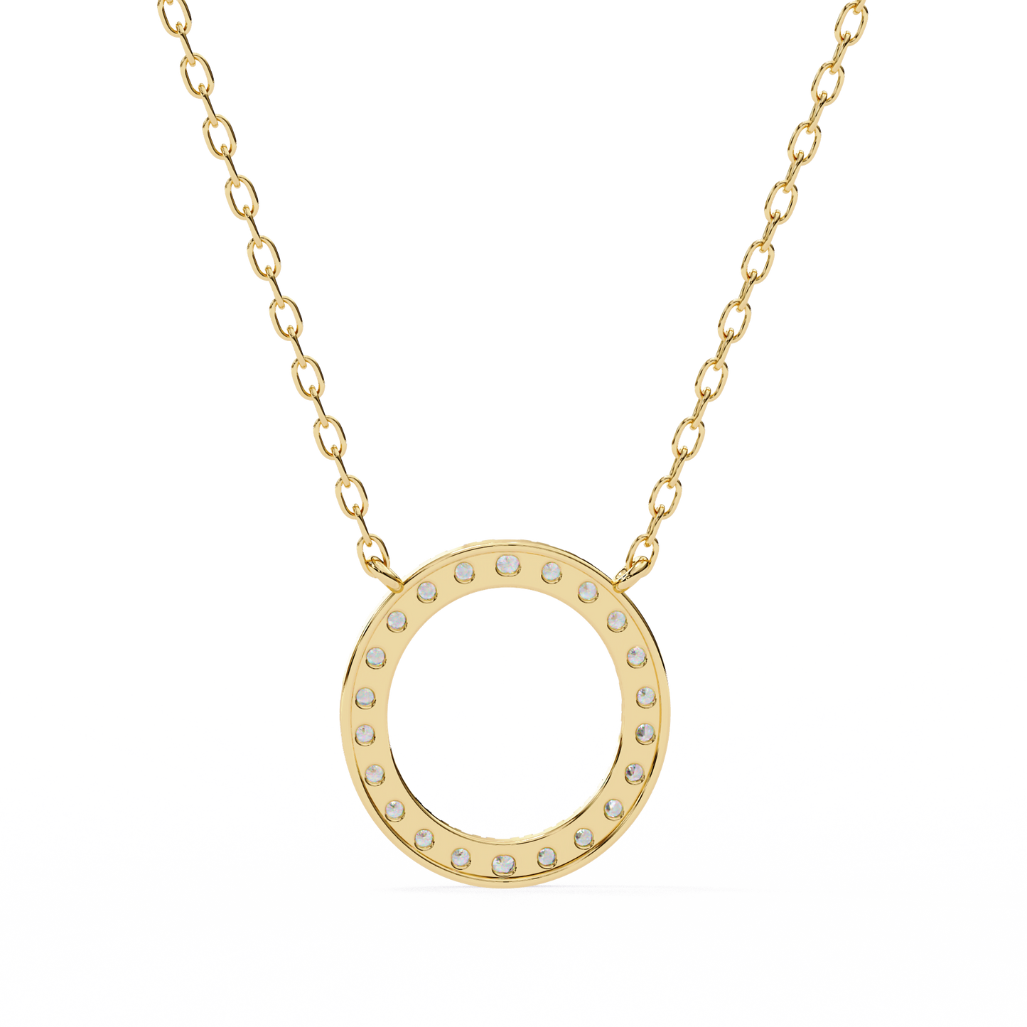 Aureon Circle Halo Pendant