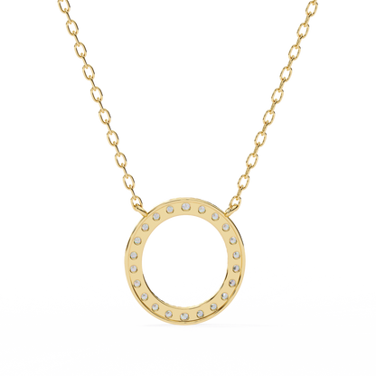 Aureon Circle Halo Pendant
