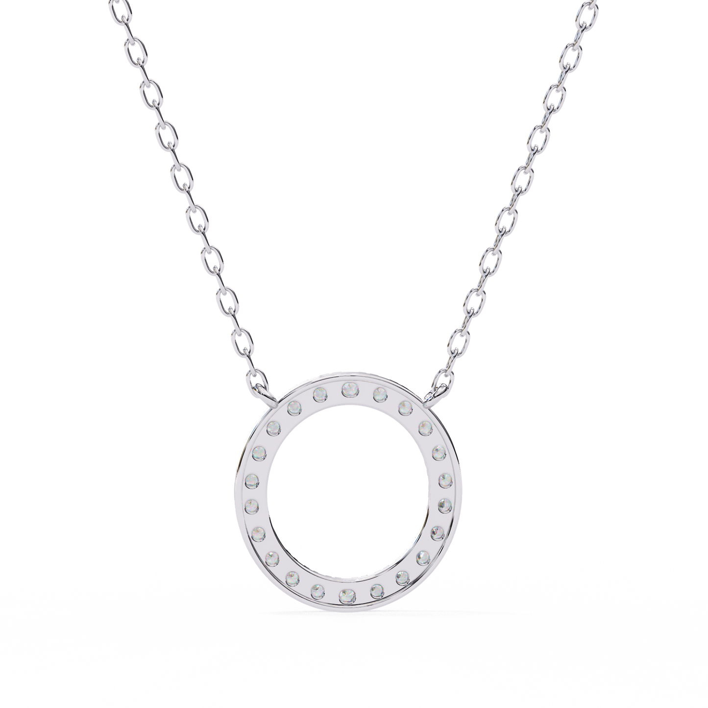 Aureon Circle Halo Pendant