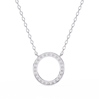 Aureon Circle Halo Pendant