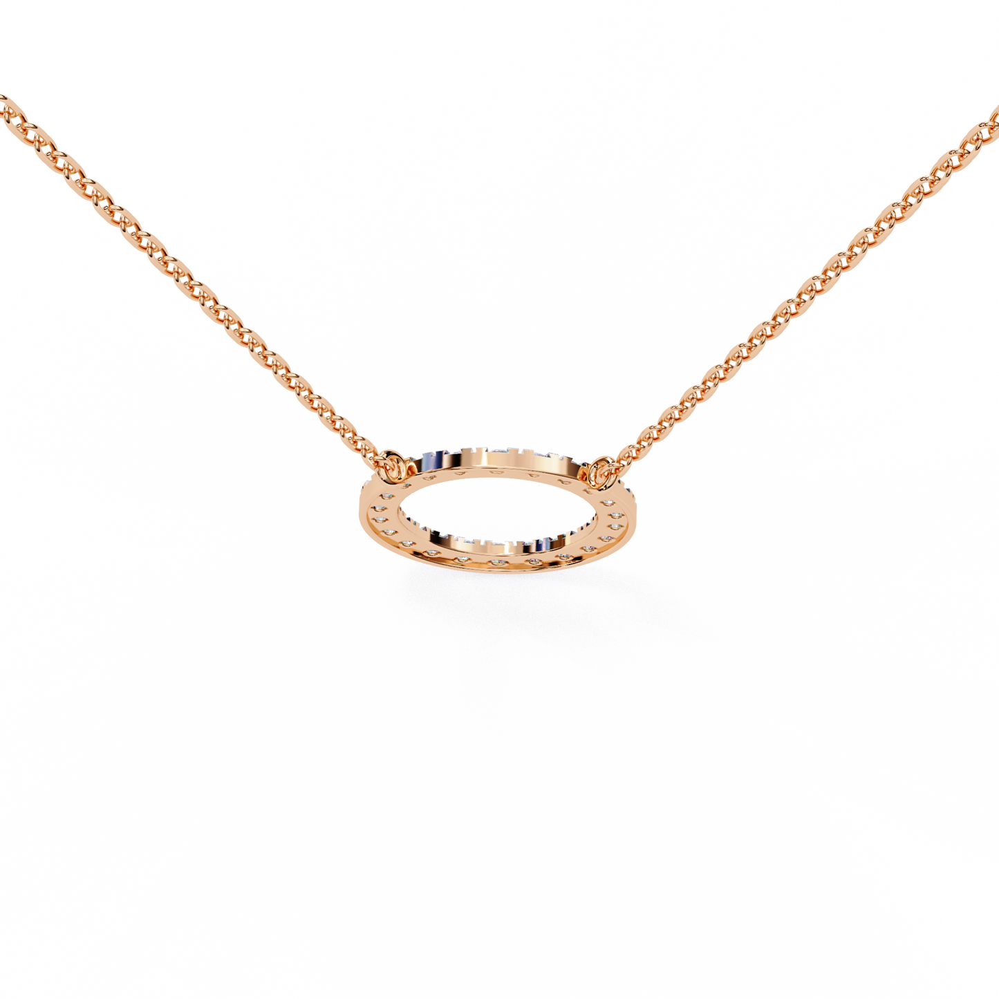 Aureon Circle Halo Pendant