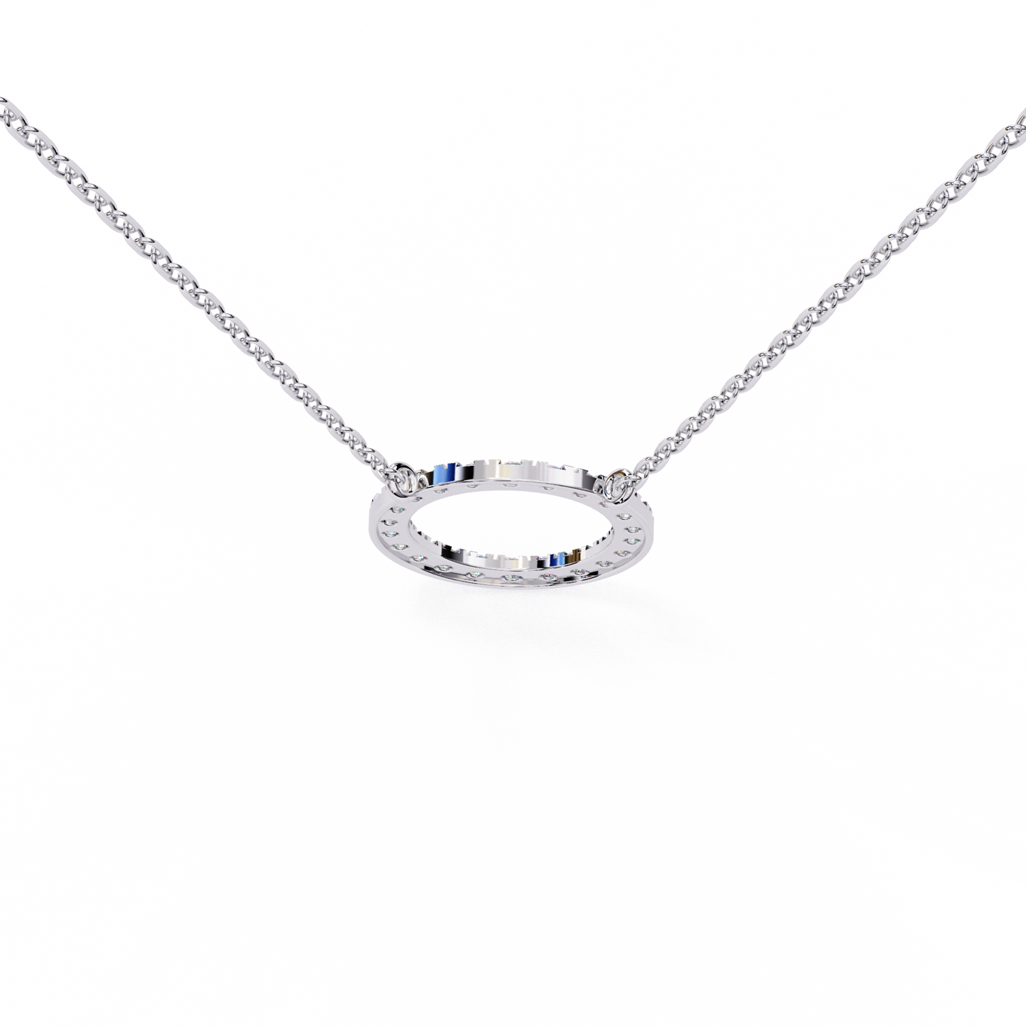 Aureon Circle Halo Pendant