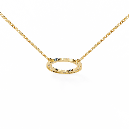 Aureon Circle Halo Pendant