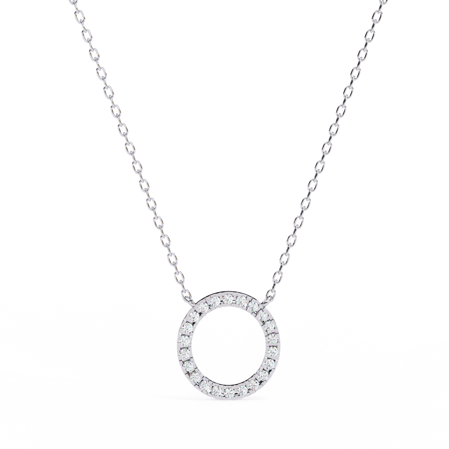 Aureon Circle Halo Pendant