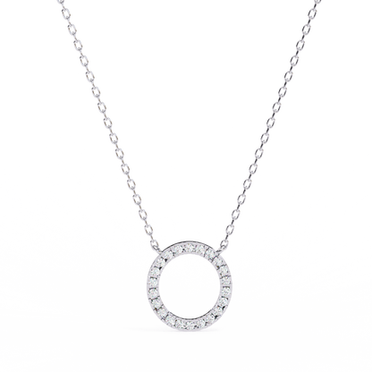 Aureon Circle Halo Pendant