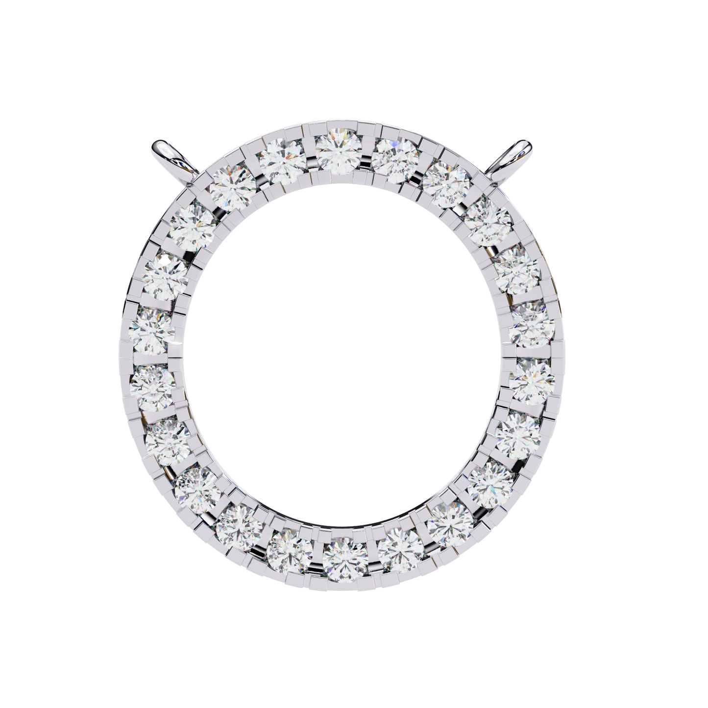 Aureon Circle Halo Pendant