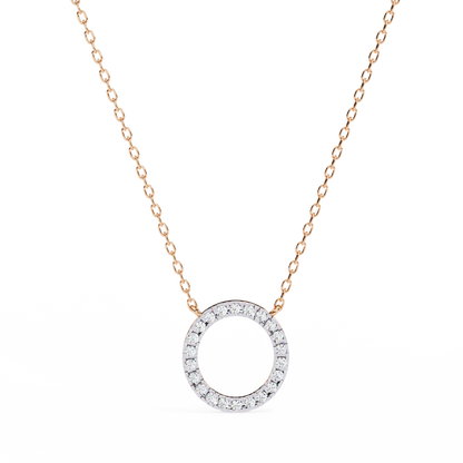 Aureon Circle Halo Pendant